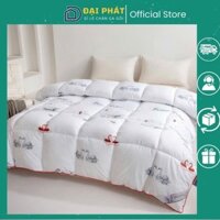 Ruột chăn lông vũ nhân tạo cao cấp thế hệ mới siêu nhẹ, Chất liệu vải ngoài cotton kháng khuẩn chống ẩm mốc nặng 3kg
