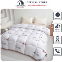 Ruột chăn lông vũ nhân tạo cao cấp thế hệ mới siêu nhẹ, Chất liệu vải ngoài cotton kháng khuẩn chống ẩm mốc nặng 3kg