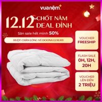 Ruột chăn lông vũ tự nhiên siêu nhẹ Doona Luxury 2mx2m2 ấm áp thoáng khí phân phối Vua Nệm ( sale ) Miễn phí giao hàng .