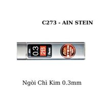 Ruột Chì Kim Pentel Ain Stein 2B Ngòi 0.30.50.70.9mm  Cấu Trúc Tổ Ong Siêu Cứng  Nét Viết Trơn Mượt - C273-0.3mm-15 ruột