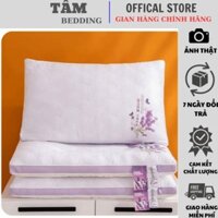 Ruột gối đầu hương thơm Lavender đem lại cảm giác thư thái, Độ cao vừa phải, mặt vải gối mềm mịn, kháng khuẩn