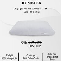 Ruột gối Hometex cao cấp Microgel chính hãng hai viền siêu mềm - 50 x 70 cm