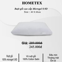 Ruột gối Hometex cao cấp Microgel chính hãng hai viền siêu mềm - 40 x 60 cm