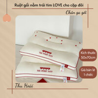 Ruột gối massage The Sweet Days dành riêng cho cặp đôi siêu xinh , được thêu tỉ mỉ hình trái tim siêu xinh