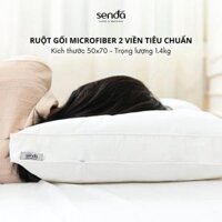 Ruột gối nằm 50x70 45x65 35x50 cm, lõi gối hơi cao cấp bông lông vũ nhân tạo microfiber - Sen Đá Home Bedding - 2 viền 50x70 TC,1 chiếc ruột