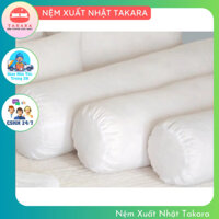 Ruột gối ôm bông gòn cao cấp êm ái chính hãng TAKARA, gối ôm người lớn, gối ôm hơi size 35x100