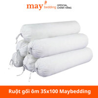 Ruột gối ôm bông gòn ép hơi kích thước tiêu chuẩn 35x100, lõi gối ôm dài bông trắng