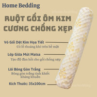 Ruột Gối Ôm Mút Xốp Kim Cương, Gối Ôm Matsa Chống Xẹp Bọc Mút Xốp Và Bông Gòn Tinh Khiết Kích Thước 35x100cm