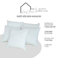 Ruột gối sofa 45x45cm, bông bi Microfiber cao cấp LEE CORNER, ruột gối vuông, ruột gối ôm