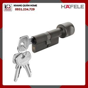 Ruột khóa 1 đầu chìa 1 đầu vặn 81mm đen mờ Hafele 916.64.928