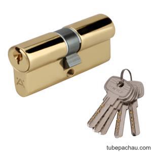 Ruột khóa 2 đầu chìa 71mm màu đồng bóng Hafele 916.96.018