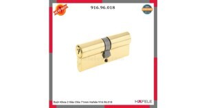 Ruột khóa 2 đầu chìa 71mm màu đồng bóng Hafele 916.96.018
