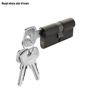 Ruột khóa 2 đầu chìa 91mm đen mờ Hafele 916.64.912