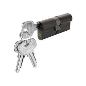 Ruột khóa 2 đầu chìa 91mm đen mờ Hafele 916.64.912
