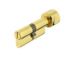 Ruột khóa cho cửa phòng vệ sinh 60mm màu đồng bóng Hafele 916.96.687