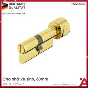 Ruột khóa cho cửa phòng vệ sinh 60mm màu đồng bóng Hafele 916.96.687
