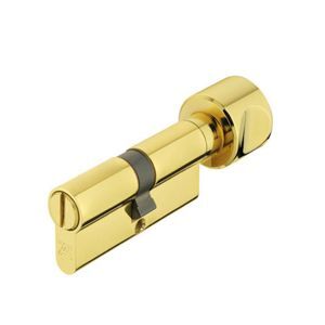 Ruột khóa cho cửa phòng vệ sinh 60mm màu đồng bóng Hafele 916.96.687