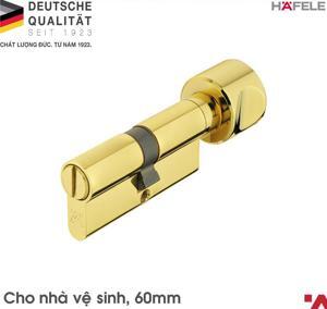 Ruột khóa cho cửa phòng vệ sinh 60mm màu đồng bóng Hafele 916.96.687