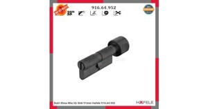 Ruột khóa cho cửa phòng vệ sinh 91mm đen mờ Hafele 916.64.952