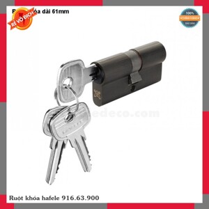 Ruột khóa Hafele 916.63.900 2 đầu chìa