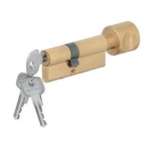Ruột khóa Häfele 1 đầu chìa 1 đầu vặn 65mm 916.96.666