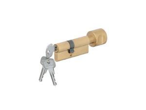 Ruột khóa Häfele 1 đầu chìa 1 đầu vặn 70mm 916.96.664