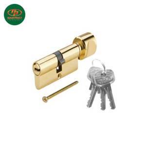Ruột khóa Häfele 1 đầu chìa 1 đầu vặn 65mm 916.96.666