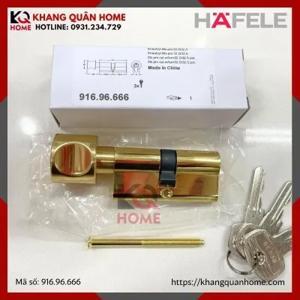 Ruột khóa Häfele 1 đầu chìa 1 đầu vặn 65mm 916.96.666