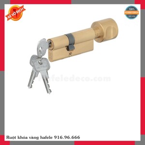 Ruột khóa Häfele 1 đầu chìa 1 đầu vặn 65mm 916.96.666