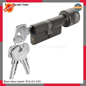 Ruột khóa vặn chìa 71mm Hafele 916.63.325