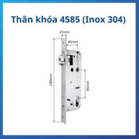 Ruột khóa vân tay 4585 INOX 304 Chuyên lắp cửa sắt hộp 4x8 trở lên