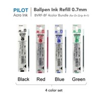 Ruột mực BVRF-8F 0.7mm cho bút bi Pilot Dr Grip 4 + 1 Acro 4 màu sản xuất tại Nhật Bản Pilot Ballpen Ink Refill 0.7mm