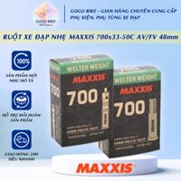 Ruột (Săm) xe đạp siêu nhẹ MAXXIS 700x33-50C  AV/FV 48mm (700c)