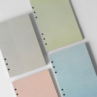 Ruột sổ còng A5 màu sắc Crabit - Giấy refill 6 lỗ ruột CHẤM DOT - 100 tờ