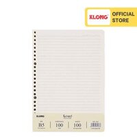 Ruột sổ còng kẻ ngang KLONG B5 10076 - 100 tờ 200 trang MS 533