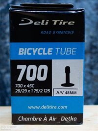 Ruột xe đạp Deli Tire 700-45c / 29 1.75-2.25 Schrader ( Van Mỹ )