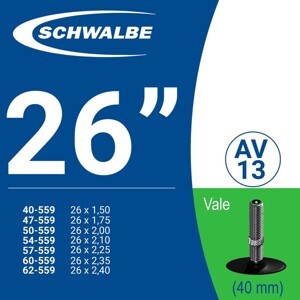 Ruột xe Schwalbe AV13, 26” (40mm)
