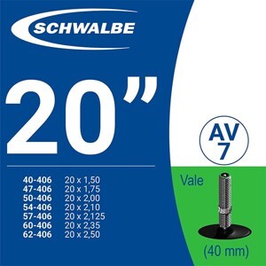 Ruột xe Schwalbe AV7, 20” (40mm)