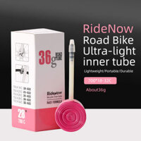 Ruột(Xăm) xe đạp siêu nhẹ nhựa TPU RideNow nặng 36g 700×18/32c van FV dài 85mm