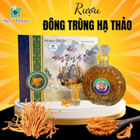 Rượu Đông Trùng Hạ Thảo 500ml - Hàng chất lượng cao kèm 4 cốc thuỷ tinh.