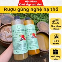 Rượu gừng nghệ gấc hạ thổ sau sinh giúp trắng da, mờ thâm rạn
