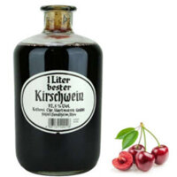 Rượu Hartmann anh đào 1 lít của Đức dạng chai thuốc 12.5% vol x 1000ml nhập khẩu