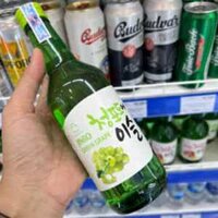 Rượu Jinro Soju Green Grape Hàn Quốc vị nho xanh 13% chai 360ml