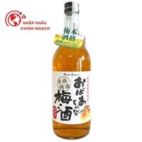 Rượu Mơ Nhật Bản Obaachan 14% 720ML [NHẬP KHẨU CHÍNH NGẠCH]