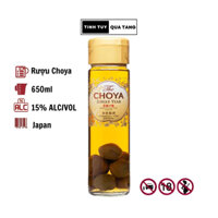 Rượu mơ vàng Nhật Choya Single year, dung tích 650ml, nồng độ 15% (Không hộp)