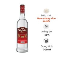 Rượu Nếp Mới Halico - Chai 700ML 40% ( Bottle New Sticky Rice Wine)