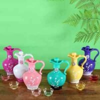 Rượu Nữ Nhi mẫu bình sứ 500 ml nhiều màu sắc hương vị – tặng kèm ly