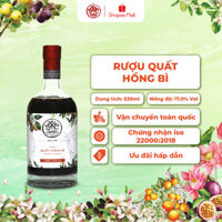 Rượu Quất hồng bì Hà Nội Mầm Distillery 19% ABV 530ml