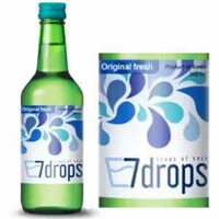 Rượu Soju 7DROPS Original Fresh Hàn Quốc 12% chai 360ml