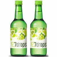 Rượu Soju nho xanh Hàn Quốc 7DROPS Green Grape 12% chai 360ml